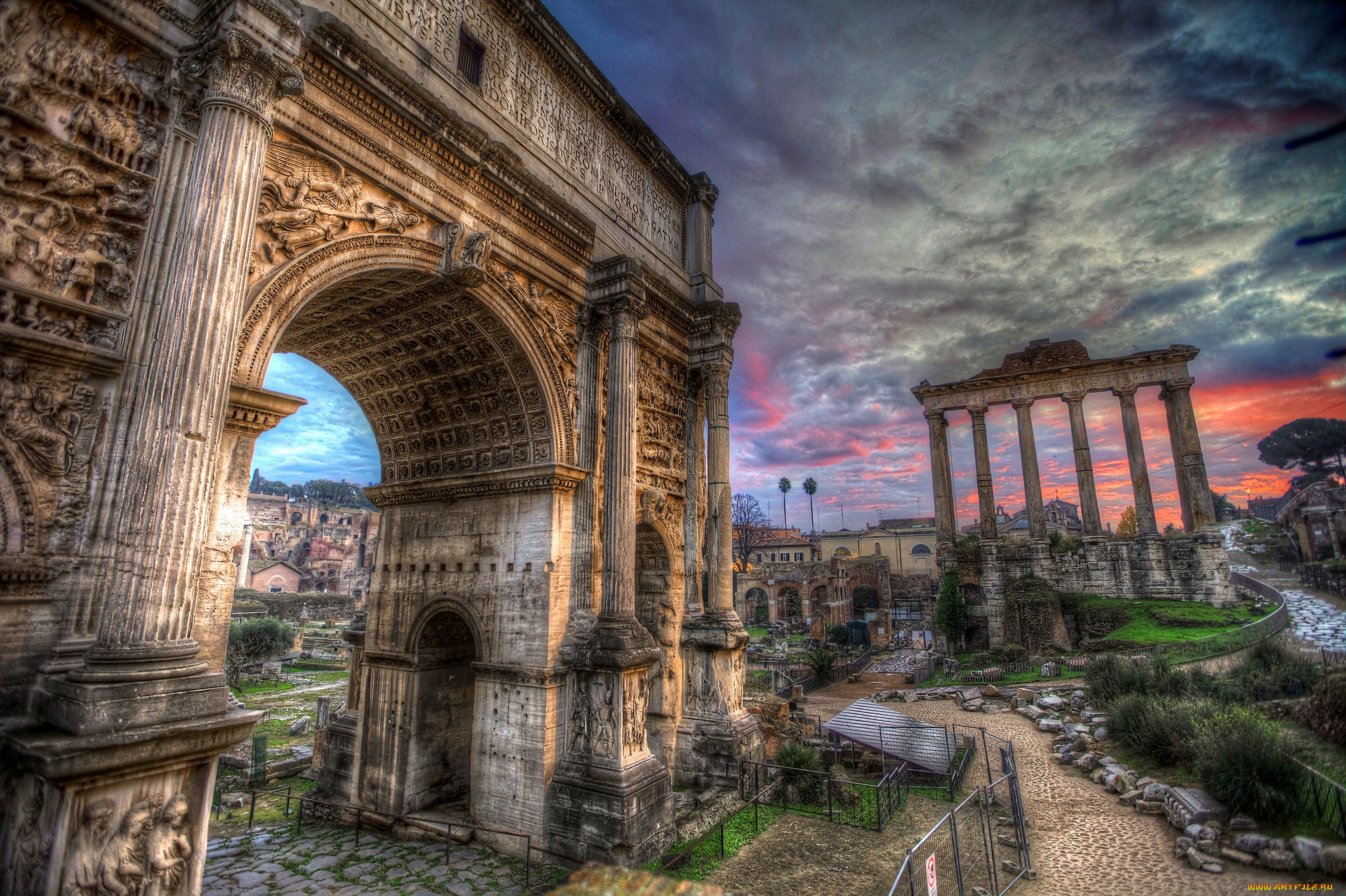 roman forum,  arch of septimius severus, , ,   , , , 